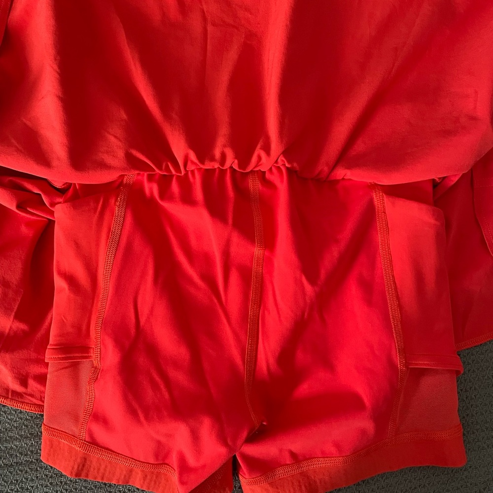 Lululemon Court Rival 14” Skirt in a vibrant Coral color - Picture 8 of 12